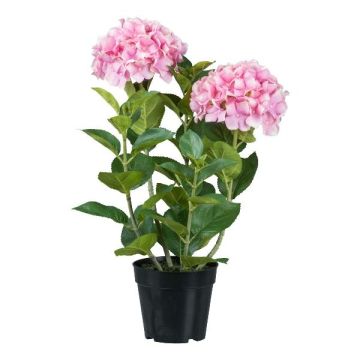 Fleur décorative Hortensia BINEFA, rose, 60cm