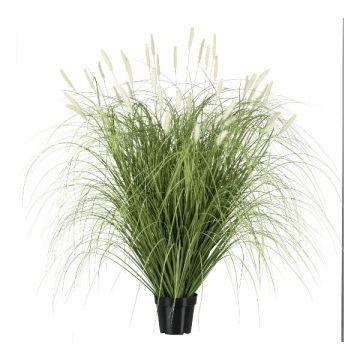 Fausse herbe Pennisetum RIVLA avec des panicules, crème, 115cm