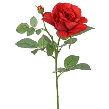 Fleur artificielle Rose WAIOLA, rouge, 65 cm, Ø 11 cm