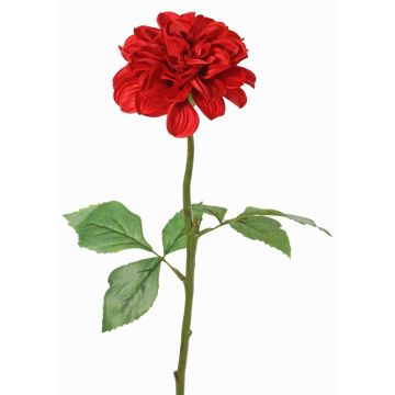 Dahlia artificiel TINKALA, rouge, 60 cm, Ø 12 cm