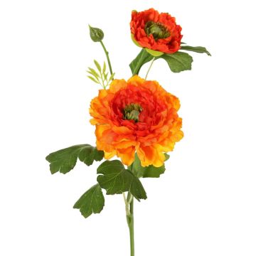 Branche de renoncule artificielle SAGARA, orange-vert, 45 cm, Ø 5-9 cm Branche de renoncule artificielle SAGARA, orange-vert, 45 cm, Ø 5-9 cm
