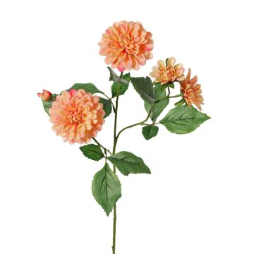 Branche décorative de dahlia artificiel QUINKA, couleur pêche, 70 cm Branche décorative de dahlia artificiel QUINKA, couleur pêche, 70 cm