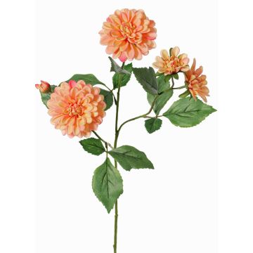 Branche décorative de dahlia artificiel QUINKA, couleur pêche, 70 cm Branche décorative de dahlia artificiel QUINKA, couleur pêche, 70 cm