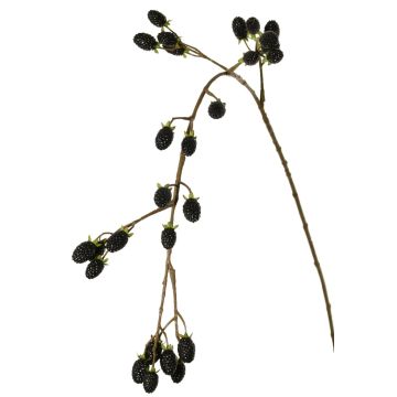Branche décorative de mûre URUMA avec fruits, noire, 100 cm Branche décorative de mûre URUMA avec fruits, noire, 100 cm