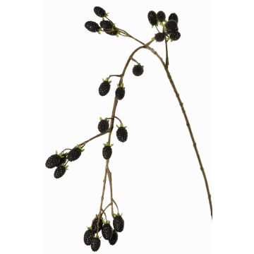Branche décorative de mûre URUMA avec fruits, noire, 100cm