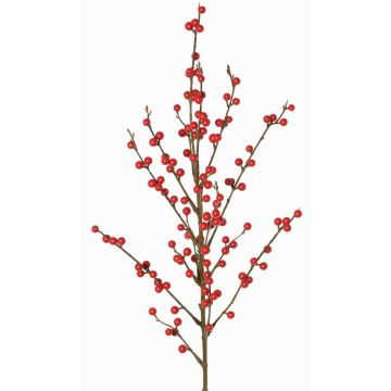 Branche de houx artificielle HIKERNA avec baies, rouge, 90cm Branche de houx artificielle HIKERNA avec baies, rouge, 90cm