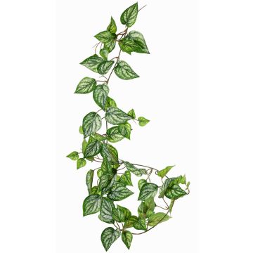 Guirlande artificielle Pothos tacheté KEVINA, collection écologique, vert-blanc, 160cm Guirlande artificielle Pothos tacheté KEVINA, collection écologique, vert-blanc, 160cm