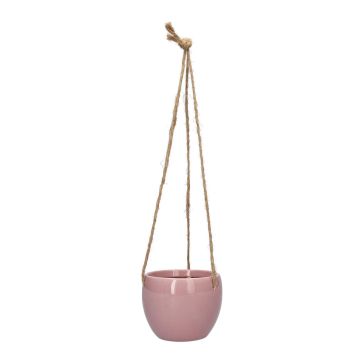 Pot suspendu Dolomit DOMINGOS, rose, 10/65 cm, Ø 13 cm Pot suspendu Dolomit DOMINGOS, rose, 10/65 cm, Ø 13 cm