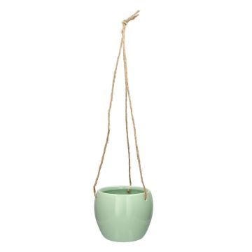 Pot suspendu Dolomit DOMINGOS, menthe, 10/65 cm, Ø 13 cm Pot suspendu Dolomit DOMINGOS, menthe, 10/65 cm, Ø 13 cm