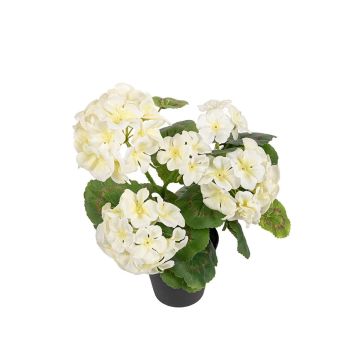 Géranium artificiel ELISABETTA dans un pot décoratif, blanc, 35 cm Géranium artificiel ELISABETTA dans un pot décoratif, blanc, 35 cm