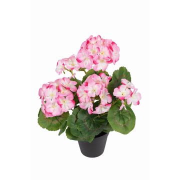 Fleur artificielle : géranium ELISABETTA dans un pot décoratif, rose-fuchsia, 35 cm Fleur artificielle : géranium ELISABETTA dans un pot décoratif, rose-fuchsia, 35 cm