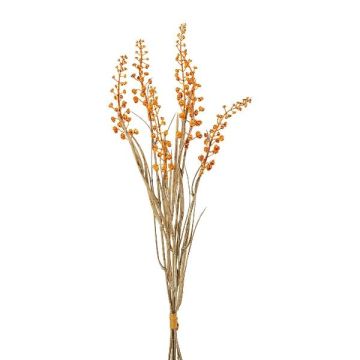 Botte de phytolacca artificielle VILMO, baies, aspect sec, orange, 50cm