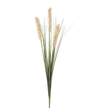 Herbe décorative Blé SUNDY sur piquet, épis, crème, 85cm