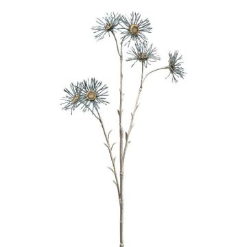 Branche artificielle Marguerite SNOFEL, bleu, 70cm