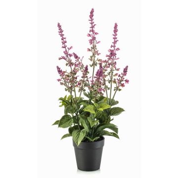 Plante artificielle sauge SWORTA dans un pot décoratif, fleurs, mauve, 45 cm Plante artificielle sauge SWORTA dans un pot décoratif, fleurs, mauve, 45 cm