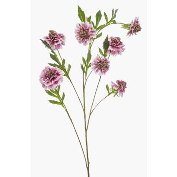 Branche artificielle Scabiosa RUXTER, rose clair, 110 cm, Ø 7-9 cm