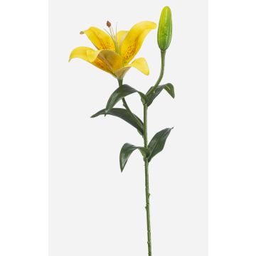 Fleur artificielle « lys tigré » MIXLON, jaune, 55 cm, Ø 13 cm