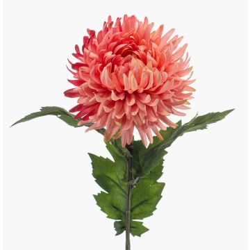 Chrysanthème artificiel SAXLER, corail, 60 cm, Ø 12 cm