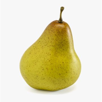 Fruit artificiel Poire KAMALA, vert-brun, 8cm