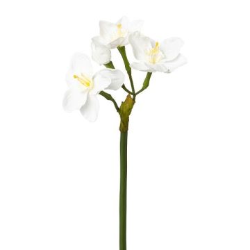 Fleur artificielle, jonquille VLAMOR, blanche, 40 cm