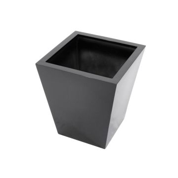 Cache-pot ORNELLO, noir, 50 x 45 x 45 cm
