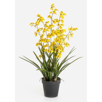Fleur artificielle, orchidée Oncidium LAFILEA dans un pot décoratif, jaune, 100 cm Fleur artificielle, orchidée Oncidium LAFILEA dans un pot décoratif, jaune, 100 cm