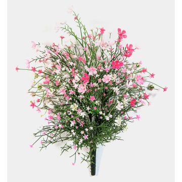 Fleur artificielle: gypsophile en buisson JARMIN sur tige, crossdoor, rose-fuchsia, 45cm Fleur artificielle: gypsophile en buisson JARMIN sur tige, crossdoor, rose-fuchsia, 45cm