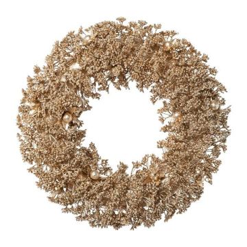 Couronne décorative de gaultheria DORNI, or, Ø35cm Couronne décorative de gaultheria DORNI, or, Ø35cm