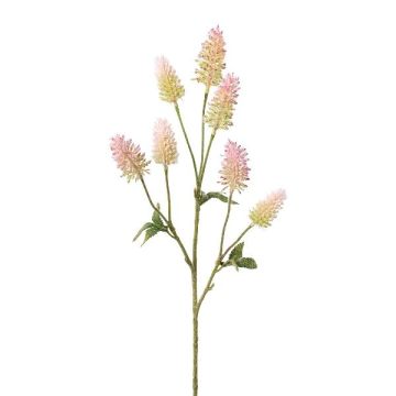 Branche artificielle de trèfle blanc TREVLA avec des fleurs, rose, 55cm Branche artificielle de trèfle blanc TREVLA avec des fleurs, rose, 55cm