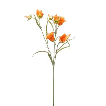 Branche artificielle Campanule EMMELY, orange, 65 cm