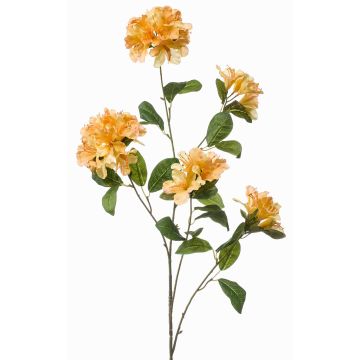 Branche de rhododendron artificielle MALISSA, orange clair, 120 cm