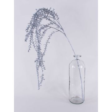 Branche artificielle de Rhipsalis HASAN, paillettes, argenté, 120cm