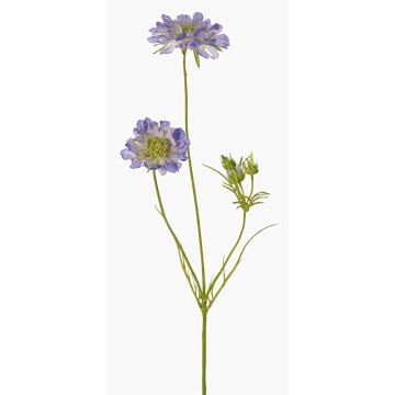 Scabiosa en tissu ANDIA, bleu-violet, 80cm, Ø8-10cm