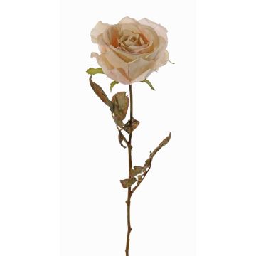 Rose artificielle NAJMA, crème-rose, 65cm, Ø10cm Rose artificielle NAJMA, crème-rose, 65cm, Ø10cm