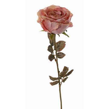 Rose artificielle NAJMA, vieux rose, 65cm, Ø10cm Rose artificielle NAJMA, vieux rose, 65cm, Ø10cm