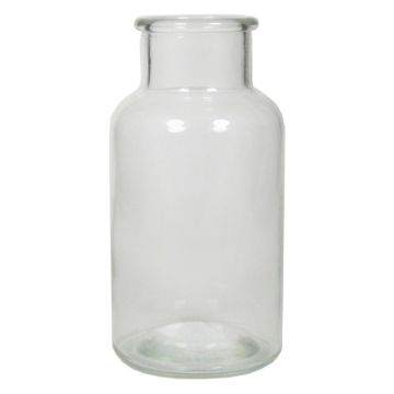 Bouteille décorative en verre LORRIE, transparente, 16 cm, Ø 8,5 cm Bouteille décorative en verre LORRIE, transparente, 16 cm, Ø 8,5 cm