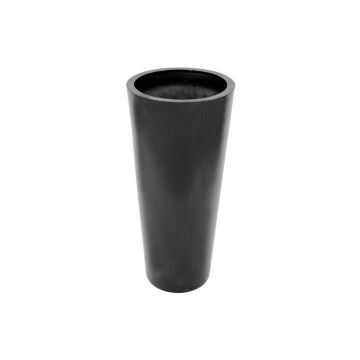 Cache-pot LEOPOLDO, noir, 110 cm, Ø 50 cm Cache-pot LEOPOLDO, noir, 110 cm, Ø 50 cm