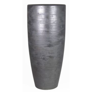 Vase haut en céramique THORAN avec veinure, noir, 90cm, Ø37cm Vase haut en céramique THORAN avec veinure, noir, 90cm, Ø37cm