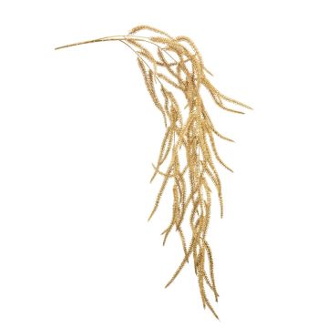 Branche déco Amaranthus DEDALO à fleurs, suspendu, doré, 100cm