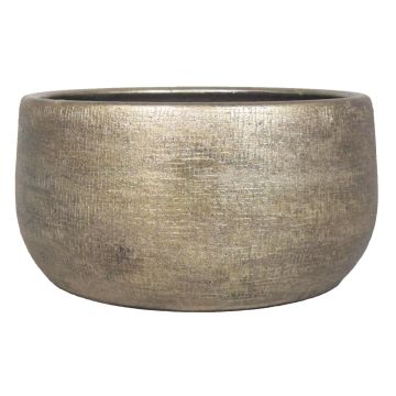 Coupe décorative en céramique AGAPE avec veinure, or, 14cm, Ø28cm