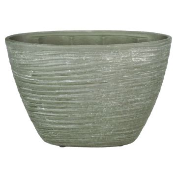 Pot pour orchidées en céramique ADELPHOS, ovale, rainures, gris-marron, 32x14,5x22,5cm Pot pour orchidées en céramique ADELPHOS, ovale, rainures, gris-marron, 32x14,5x22,5cm