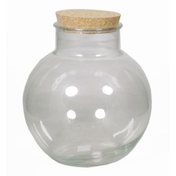 Bocal de stockage en verre WINDA avec bouchon, transparent, 26,5cm, Ø25cm