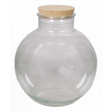 Bocal de stockage en verre WINDA avec bouchon, transparent, 30cm, Ø31cm