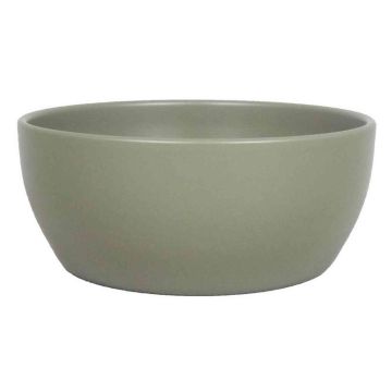 Coupe de plantes en céramique TEHERAN BRIDGE, vert olive mat, 8,5cm, Ø18,5cm Coupe de plantes en céramique TEHERAN BRIDGE, vert olive mat, 8,5cm, Ø18,5cm