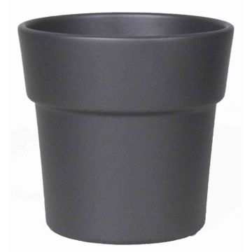 Pot pour orchidées MARIVAN, céramique, anthracite mat, 12,5cm, Ø13,5cm Pot pour orchidées MARIVAN, céramique, anthracite mat, 12,5cm, Ø13,5cm