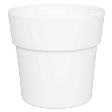 Pot pour orchidées MARIVAN, céramique, blanc mat, 12,5cm, Ø13,5cm