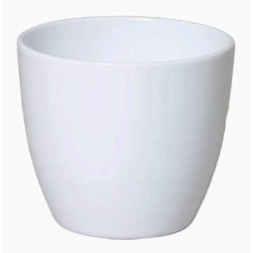 Pot de fleurs en céramique grand TEHERAN BASAR, blanc, 27cm, Ø32cm