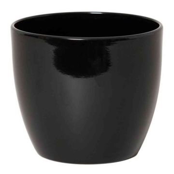 Pot en céramique pour plantes petit TEHERAN BASAR, noir, 6,5cm, Ø8,5cm Pot en céramique pour plantes petit TEHERAN BASAR, noir, 6,5cm, Ø8,5cm