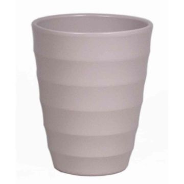 Cache-pot en céramique IZEH pour orchidées, gris mat, 17cm, Ø14cm Cache-pot en céramique IZEH pour orchidées, gris mat, 17cm, Ø14cm