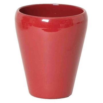 Vase conique pour orchidées NAZARABAD, céramique, rouge vin, 17cm, Ø14cm Vase conique pour orchidées NAZARABAD, céramique, rouge vin, 17cm, Ø14cm